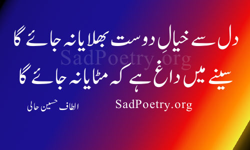 altaf-hussain-hali dost poetry