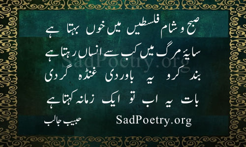 habib jalib 4 line