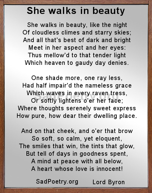 lord byron nature poem
