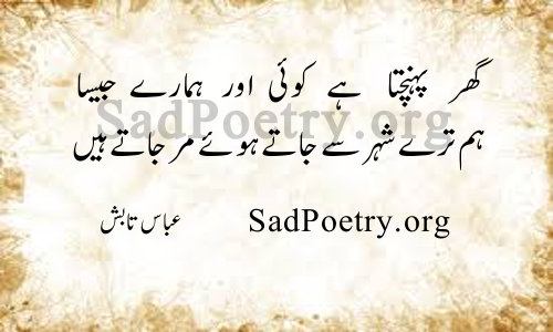 abbas tabish sad shayari