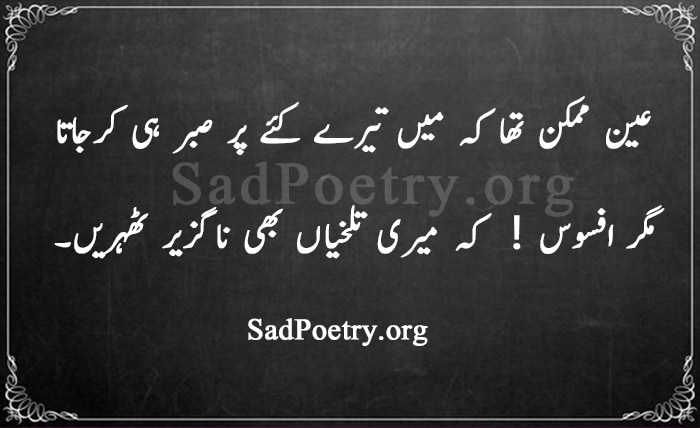 2 line urdu poetry