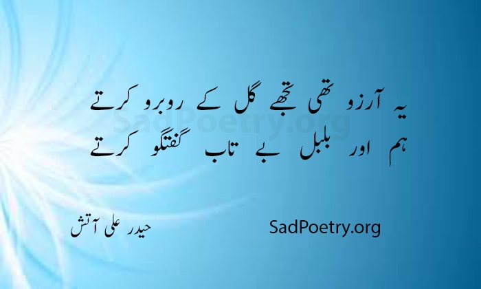 haider ali aatish shayari - 5